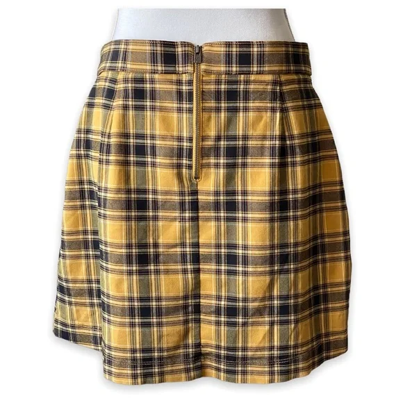 HOLLISTER Skirt Yellow Plaid - Picture 4 of 8